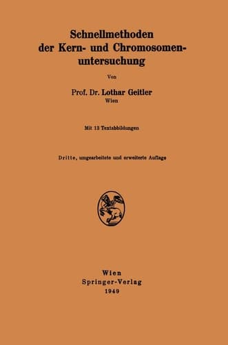 Schnellmethoden der Kern- und Chromosomenuntersuchung (German Edition)