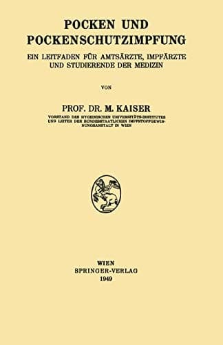 Pocken und Pockenschutzimpfung Ein Leitfaden für Amtsärzte, Impfärzte und Studierende der Medizin