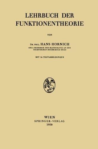 Lehrbuch der Funktionentheorie (German Edition)