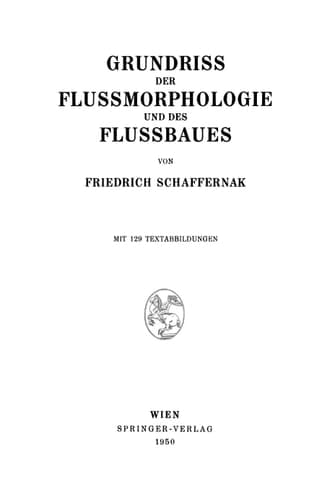 Grundriss der Flussmorphologie und des Flussbaues (German Edition)