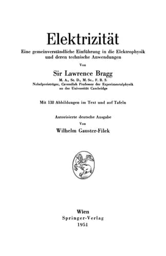 Elektrizität: Eine gemeinverständliche Einführung in die Elektrophysik und deren technische Anwendungen (German Edition)