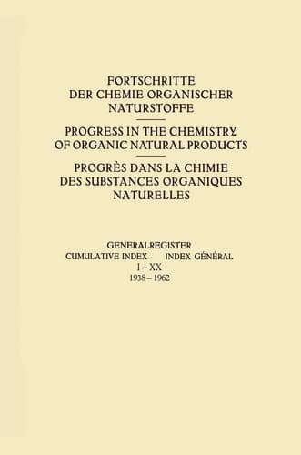Generalregister / Cumulative Index / Index Général I–XX (1938–1962)