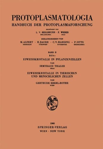 Eiweisskristalle in Pflanzenzellen. Eiweisskristalle in tierischen und menschlichen Zellen