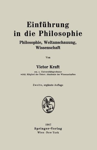 Einführung in die Philosophie: Philosophie, Weltanschauung, Wissenschaft (German Edition)