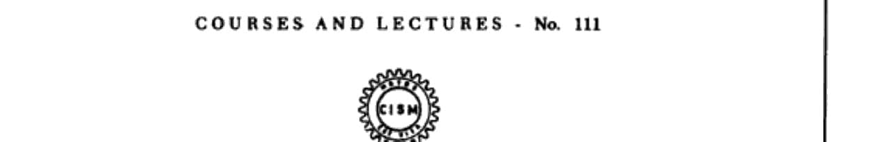 Physiological Fluid Mechanics Free Lecture, October 1971