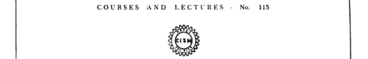 Random Vibrations Course Held at the Department of General Mechanics October 1971