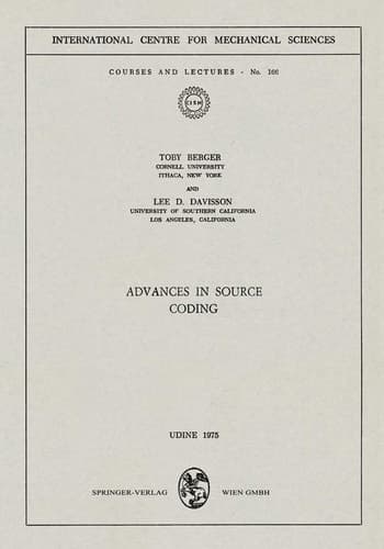Advances in Source Coding (CISM International Centre for Mechanical Sciences, 166)