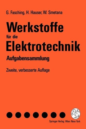 Werkstoffe für die Elektrotechnik Aufgabensammlung