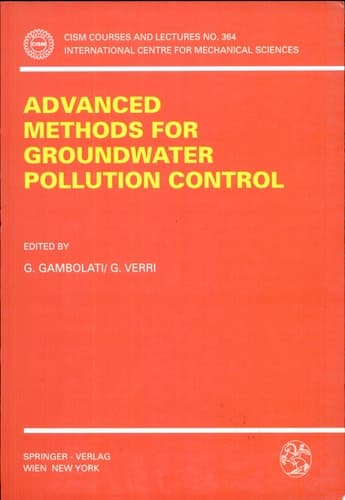 Advanced Methods for Groundwater Pollution Control