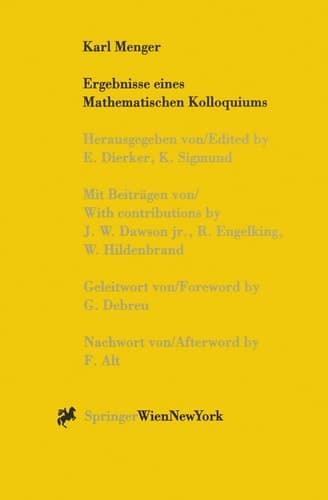 Ergebnisse Eines Mathematischen Kolloquiums