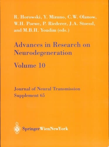 Advances in Research on Neurodegeneration |