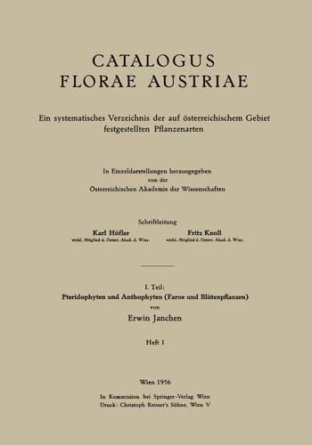 I. Teil: Pteridophyten und Anthophyten (Farne und Blütenpflanzen)
