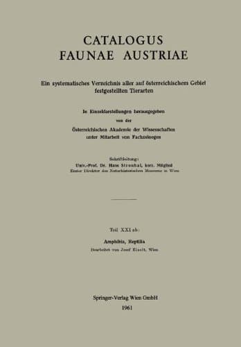Amphibia, Reptilia (Catalogus Faunae Austriae / Catalogus Faunae Austriae Tl 21) (German Edition)
