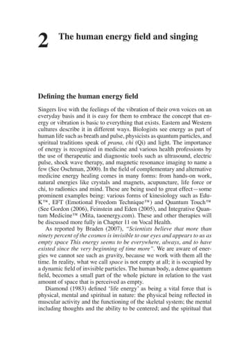 Dynamics of the Singing Voice