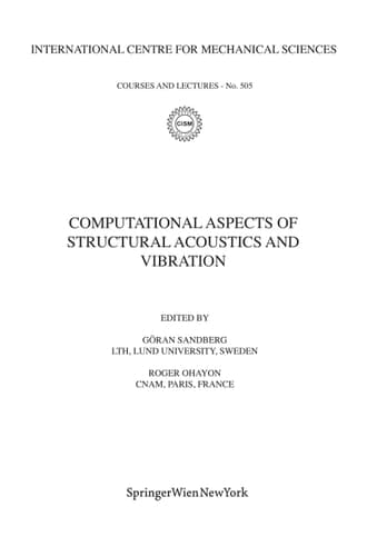 Computational Aspects of Structural Acoustics and Vibration