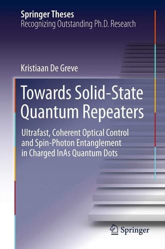 Towards Solid-State Quantum Repeaters Ultrafast, Coherent Optical Control and Spin-Photon Entanglement in Charged InAs Quantum Dots