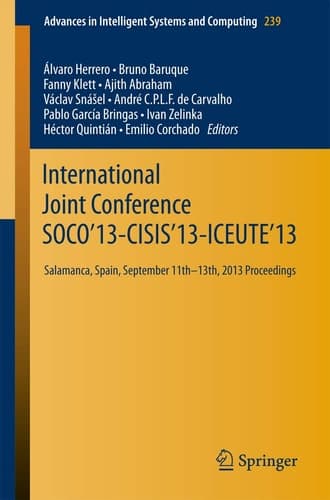 International Joint Conference SOCO’13-CISIS’13-ICEUTE’13 Salamanca, Spain, September 11th-13th, 2013 Proceedings