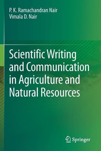 Scientific Writing and Communication in Agriculture and Natural Resources