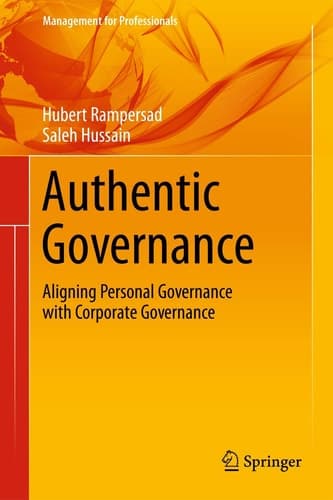 Authentic Governance Aligning Personal Governance with Corporate Governance