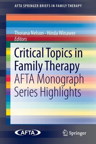 Critical Topics in Family Therapy AFTA Monograph Series Highlights