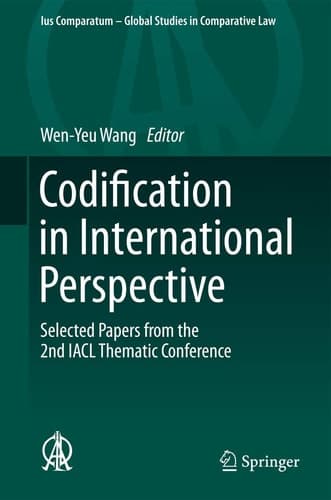 Codification in International Perspective Selected Papers from the 2nd IACL Thematic Conference