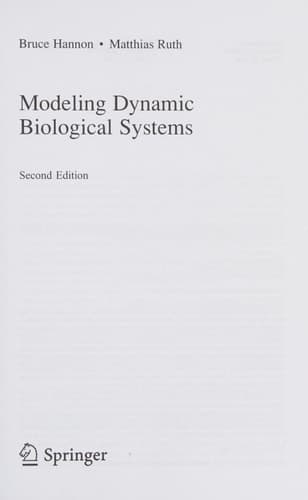Modeling Dynamic Biological Systems
