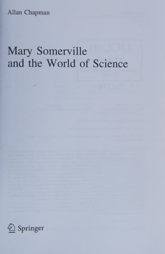 Mary Somerville and the World of Science