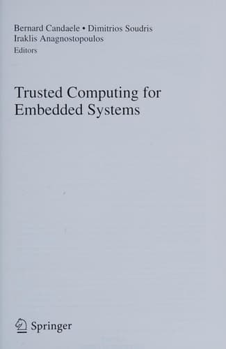 Trusted Computing for Embedded Systems
