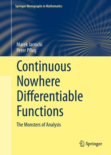 Continuous Nowhere Differentiable Functions The Monsters of Analysis