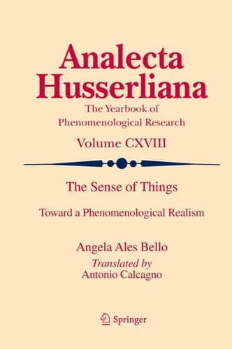The Sense of Things Toward a Phenomenological Realism