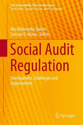 Social Audit Regulation Development, Challenges and Opportunities