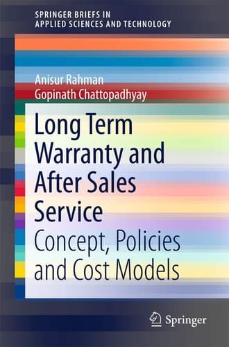 Long Term Warranty and After Sales Service Concept, Policies and Cost Models