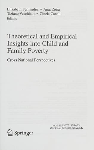 Theoretical and Empirical Insights into Child and Family Poverty Cross National Perspectives