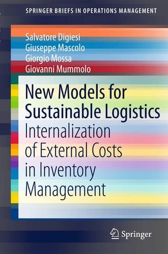 New Models for Sustainable Logistics Internalization of External Costs in Inventory Management