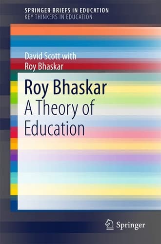 Roy Bhaskar A Theory of Education