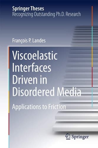 Viscoelastic Interfaces Driven in Disordered Media Applications to Friction