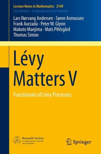 Lévy Matters V Functionals of Lévy Processes