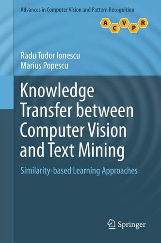 Knowledge Transfer between Computer Vision and Text Mining Similarity-based Learning Approaches