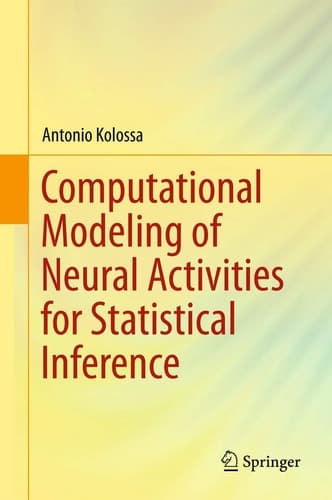Computational Modeling of Neural Activities for Statistical Inference