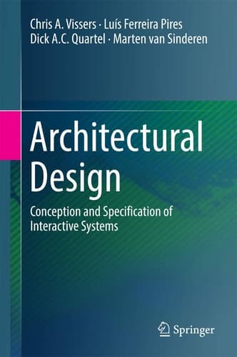 Architectural Design Conception and Specification of Interactive Systems