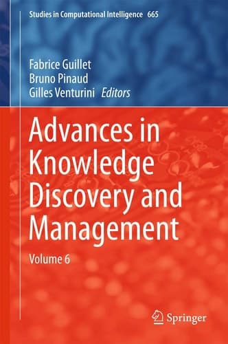 Advances in Knowledge Discovery and Management Volume 6