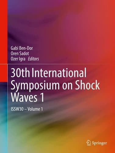 30th International Symposium on Shock Waves 1 ISSW30 - Volume 1