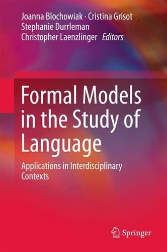 Formal Models in the Study of Language Applications in Interdisciplinary Contexts