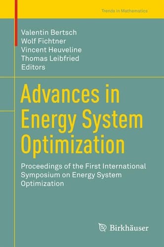 Advances in Energy System Optimization Proceedings of the first International Symposium on Energy System Optimization