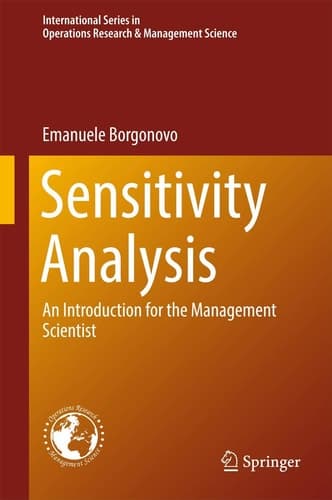 Sensitivity Analysis An Introduction for the Management Scientist