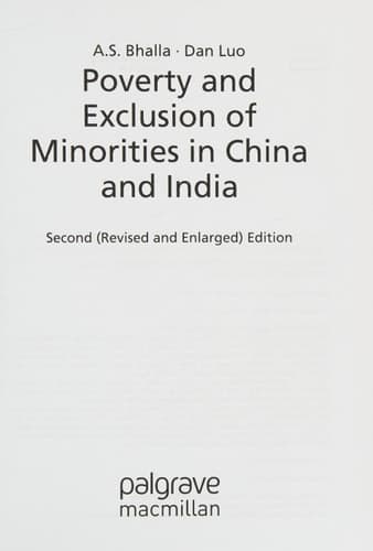 Poverty and Exclusion of Minorities in China and India