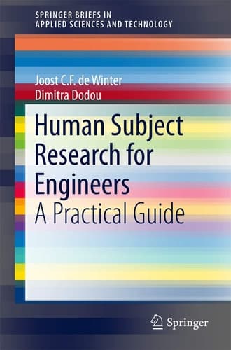 Human Subject Research for Engineers A Practical Guide