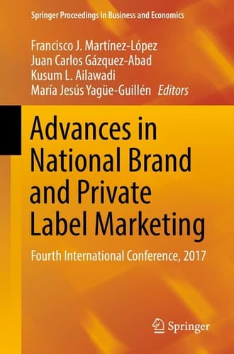 Advances in National Brand and Private Label Marketing Fourth International Conference, 2017