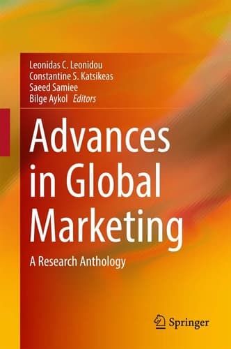 Advances in Global Marketing A Research Anthology