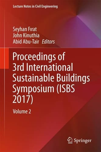 Proceedings of 3rd International Sustainable Buildings Symposium (ISBS 2017) Volume 2